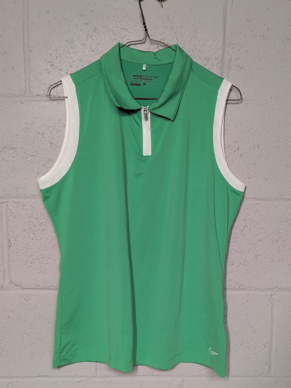 Nike Golf Dri-Fit Tour Performance Green Polo Tank Size Large, Golf Outfit